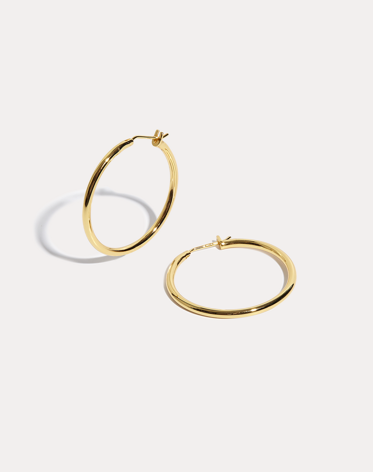 Magni Gold Hoop Earrings